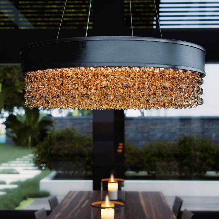 Mystic LED Pendant Light in dining room.