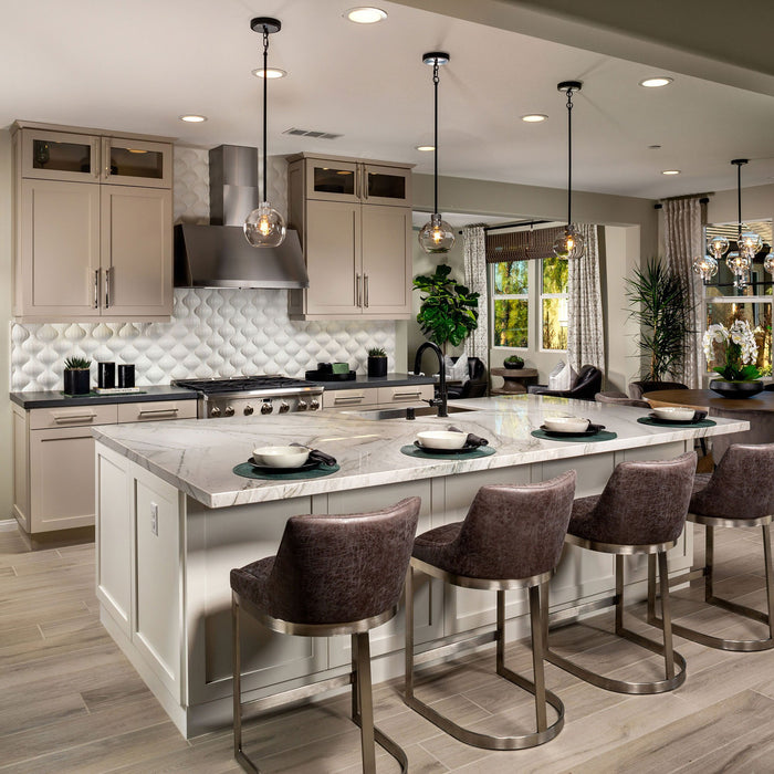 Vessel Mini Pendant Light in dining room.