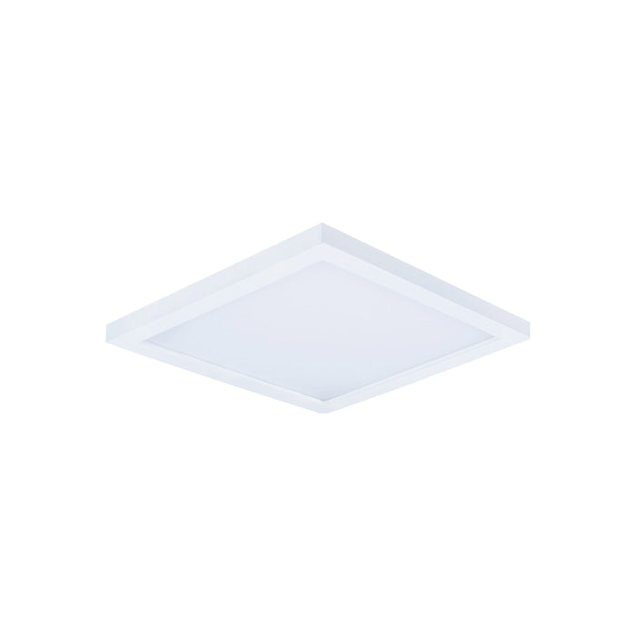 Wafer LED Flush Mount Ceiling Light in 4.5-Inch/Square/White/3000K.