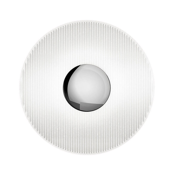 Meclisse™ LED Wall Light in Satin Black/Clear Glass.