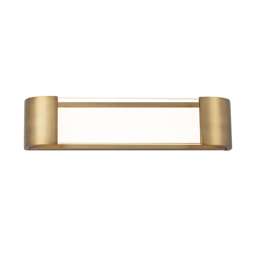 Melrose LED Bath Wall Light in Small/Aged Brass.