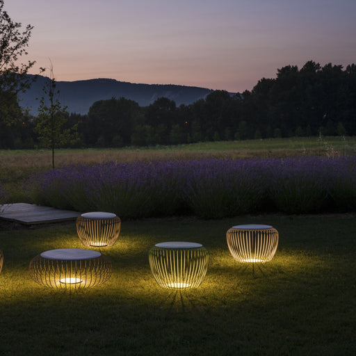 Meridiano Outdoor LED Floor Lamp in outside area.