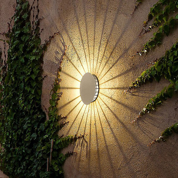 Meridiano Outdoor LED Wall Light in Khaki.