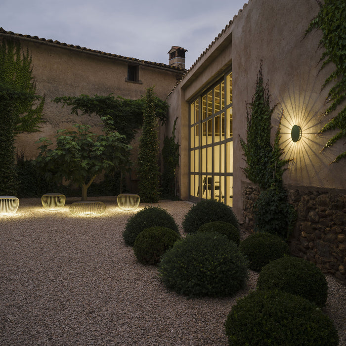 Meridiano Outdoor LED Wall Light in outside area.