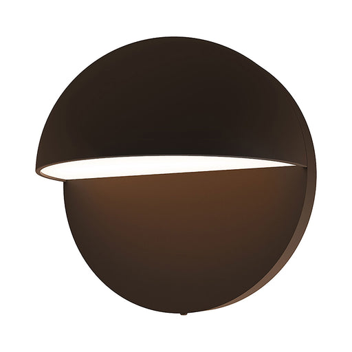 Mezza Cupola™ Outdoor LED Wall Light in Small/Textured Bronze.