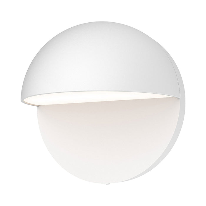 Mezza Cupola™ Outdoor LED Wall Light in Small/Textured White.