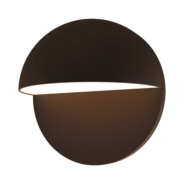 Mezza Cupola™ Outdoor LED Wall Light in Large/Textured Bronze.