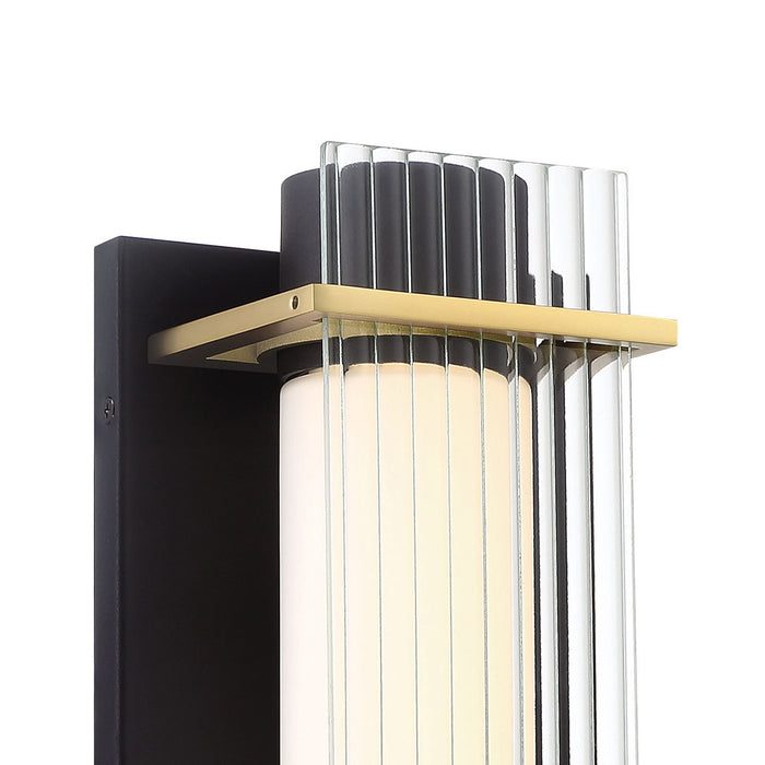 Midnight Gold Outdoor LED Wall Light Detail.
