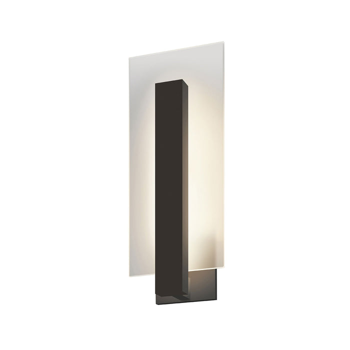 Midtown LED Wall Light in Tall/Textured Bronze.