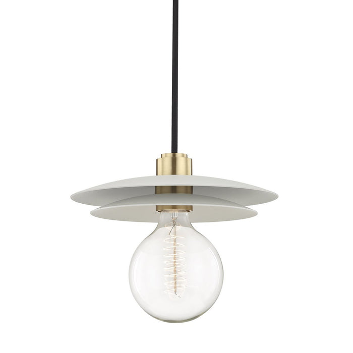 Milla Pendant Light in Aged Brass/Large.