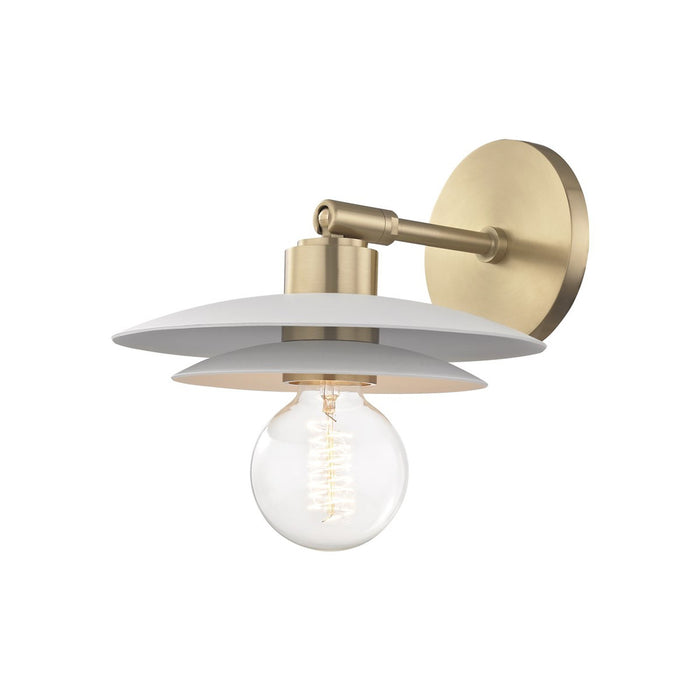 Milla Wall Light in Aged Brass/Small.