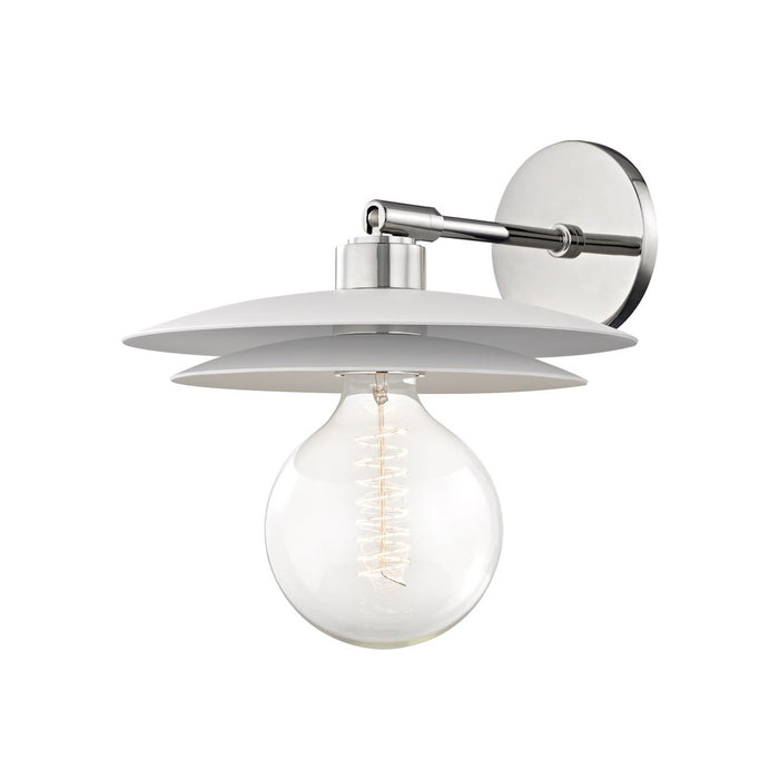 Milla Wall Light in Polished Nickel/Large.