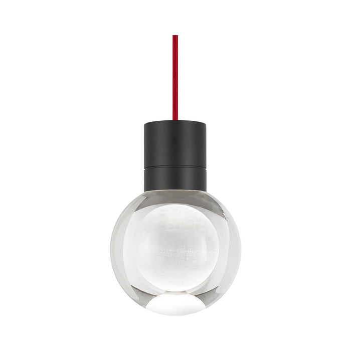 Mina 3-Light LED Pendant Light in Red/Black.
