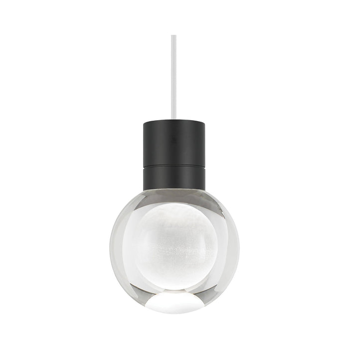Mina Single LED Pendant Light in White/Black/3000K.