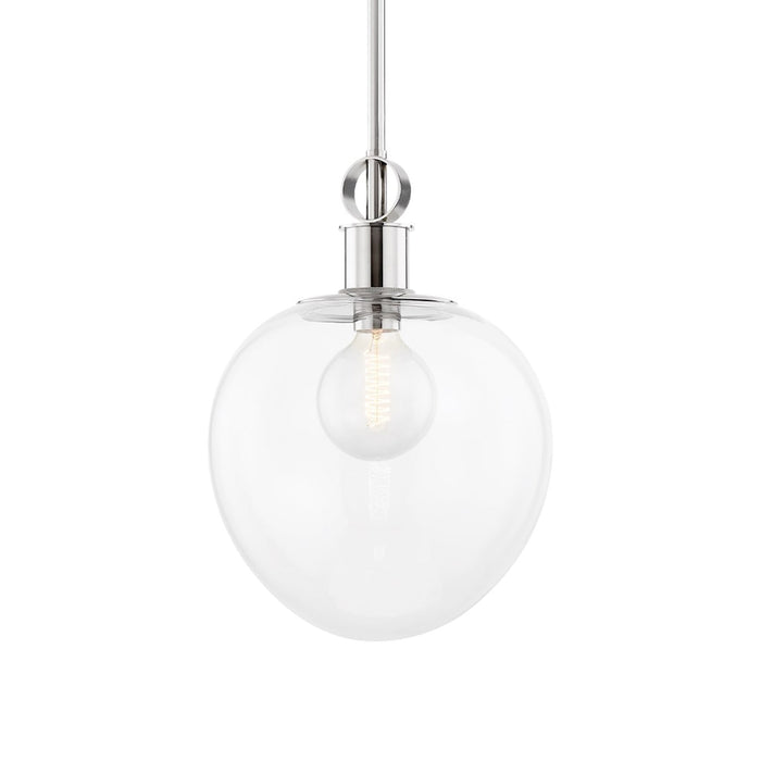 Anna Pendant Light in Polished Nickel (Large).