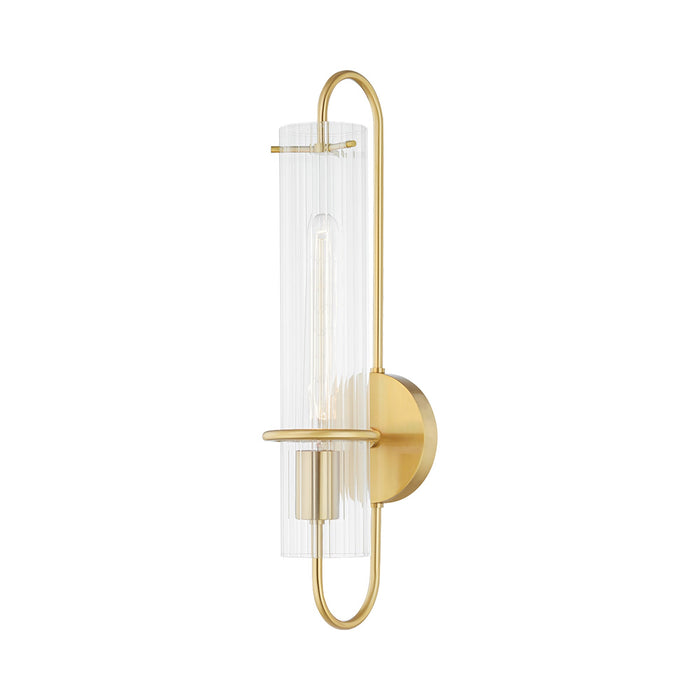 Beck Wall Light in Aged Brass.
