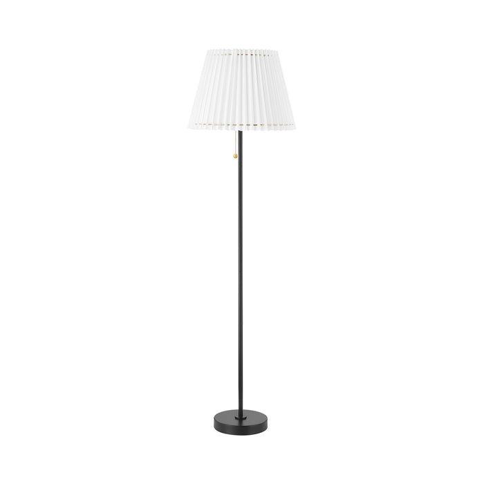 Demi LED Floor Lamp in Soft Black.