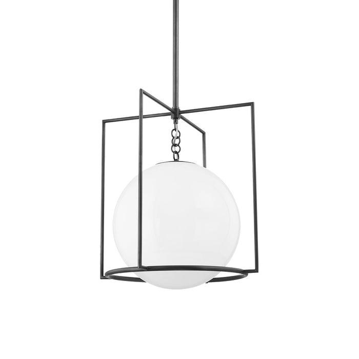 Frankie Caged Pendant Light in Old Bronze (Large).