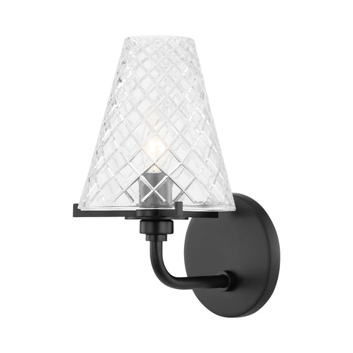 Irene Bath Wall Light in Soft Black.