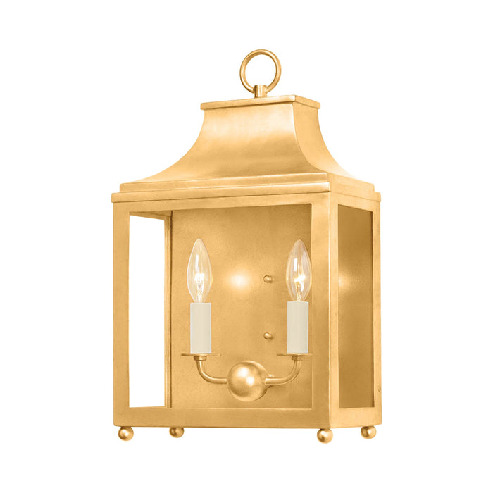 Leigh Wall Light in Vintage Gold Leaf.