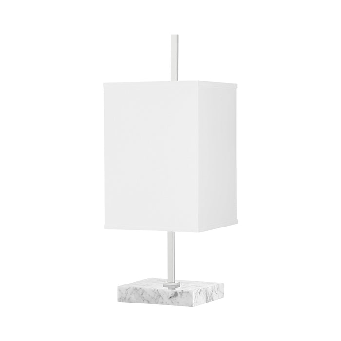 Mikaela Table Lamp in Polished Nickel.