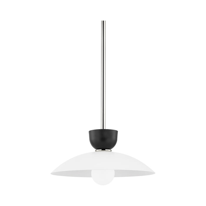 Whitley Pendant Light in Small/Polished Nickel.