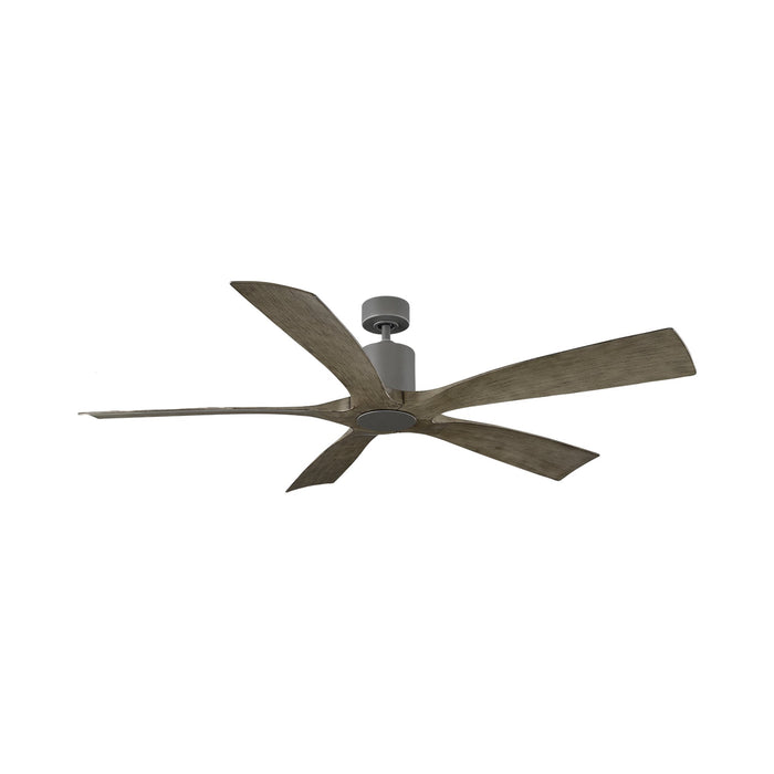 Aviator 70 Downrod Ceiling Fan in Graphite/Weathered Gray.