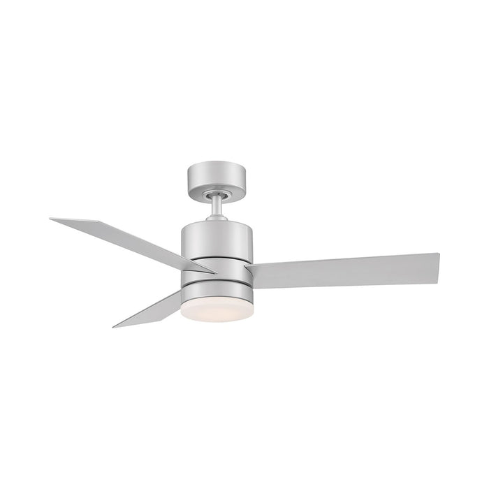 Axis Downrod LED Ceiling Fan in 44-Inch/Titanium Silver.