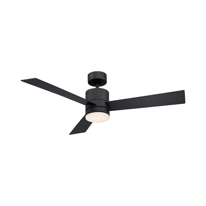 Axis Downrod LED Ceiling Fan in 52-Inch/Matte Black.
