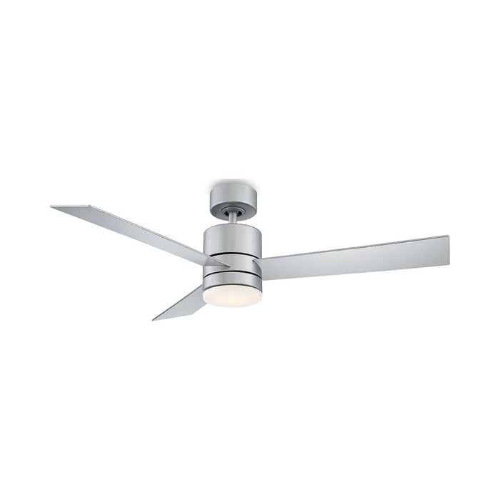 Axis Downrod LED Ceiling Fan in 52-Inch/Titanium Silver.