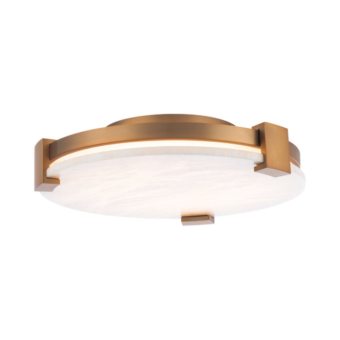 Catalonia LED Flush Mount Ceiling Light in Aged Brass (Large).
