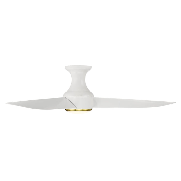 Corona Outdoor LED Flush Mount Ceiling Fan in Detail.