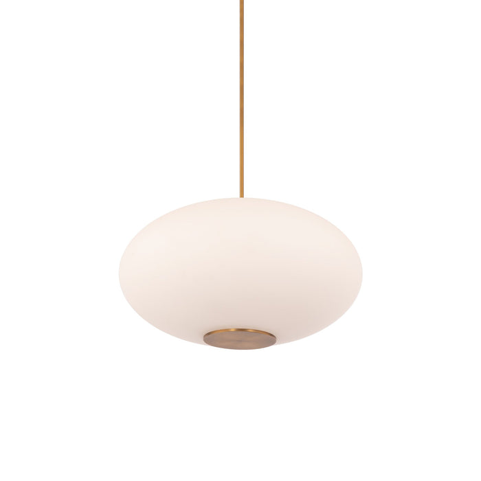 Illusion LED Pendant Light in Aged Brass (2700K/22-Inch).