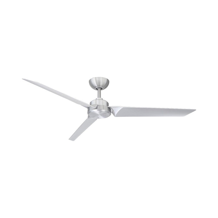 Roboto Downrod Ceiling Fan in 62-Inch/Brushed Aluminum.