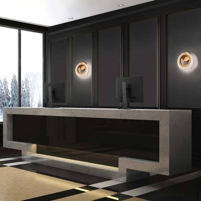 Serenity LED Wall Light in office.