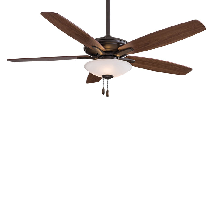 Mojo Ceiling Fan in Oil Rubbed Bronze / Frosted White/LED.