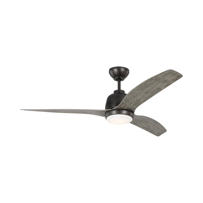 Avila Indoor / Outdoor LED Coastal Ceiling Fan in Aged Pewter (54-Inch).