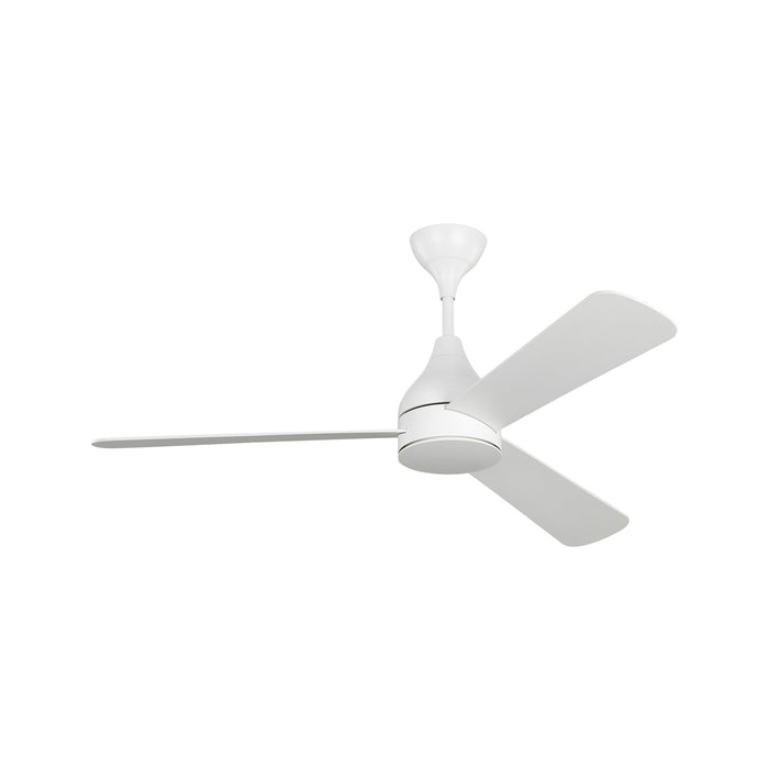 Streaming Indoor / Outdoor LED Ceiling Fan in Matte White (52-Inch).