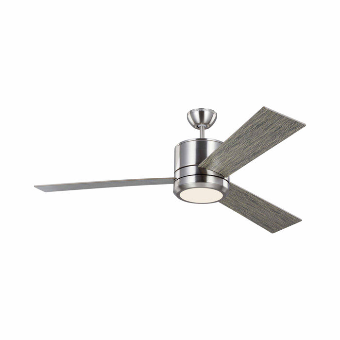 Vision Max LED Ceiling Fan in Brushed Steel.