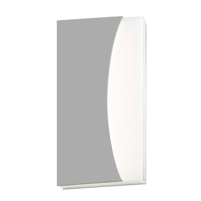 Nami Outdoor LED Wall Light in Textured Gray.