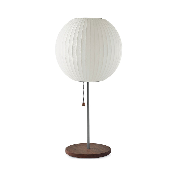 Nelson® Ball Lotus Table Lamp in Walnut
