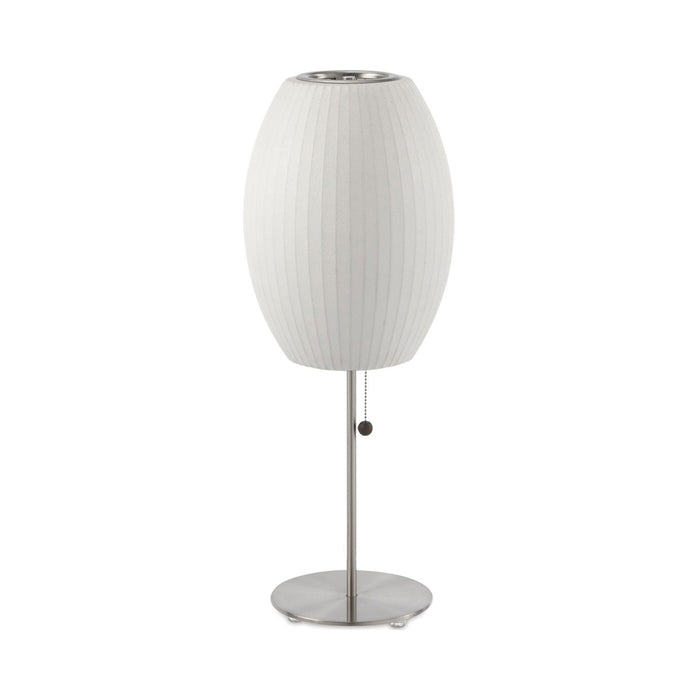 Nelson® Cigar Lotus Table Lamp in Brushed Nickel