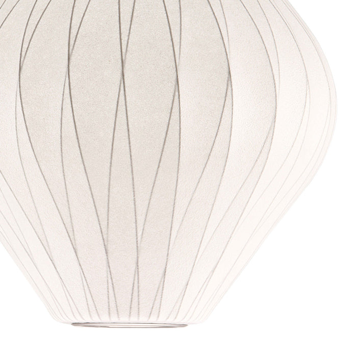 Nelson® Pear Crisscross Bubble Pendant Light in Detail