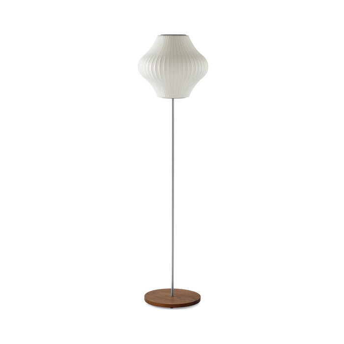 Nelson® Pear Lotus Floor Lamp in Walnut