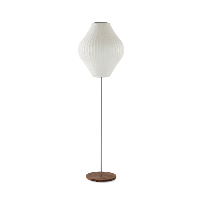 Nelson® Pear Lotus Floor Lamp in Walnut
