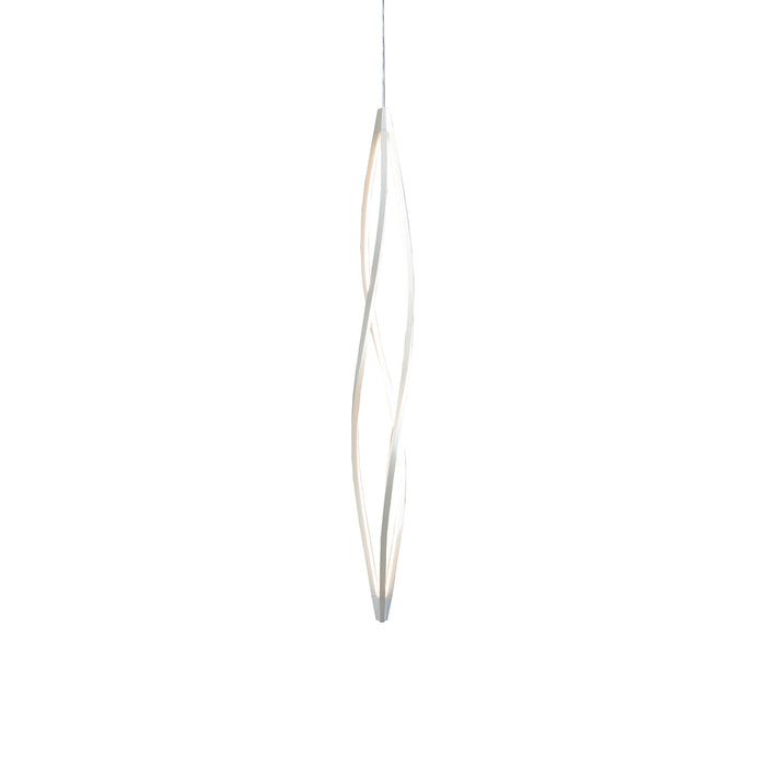 In The Wind LED Pendant Light in White (Vertical).
