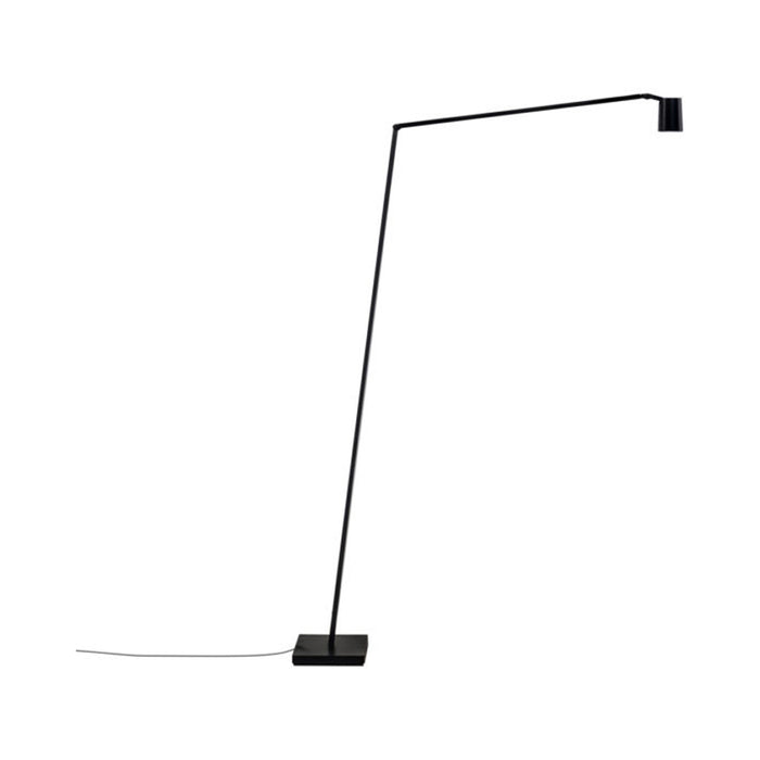 Untitled Spot LED Reading Floor Lamp in Black.