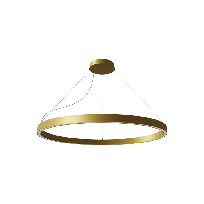 Zirkol LED Pendant Light in Gold (Circular/39.4-Inch/45W).