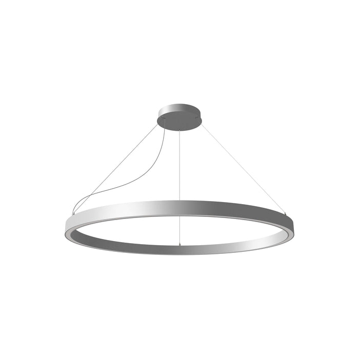 Zirkol LED Pendant Light in White (Circular/39.4-Inch/45W).