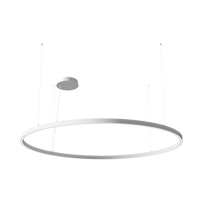 Zirkol LED Pendant Light in White (Circular/78.7 Inch/90W).